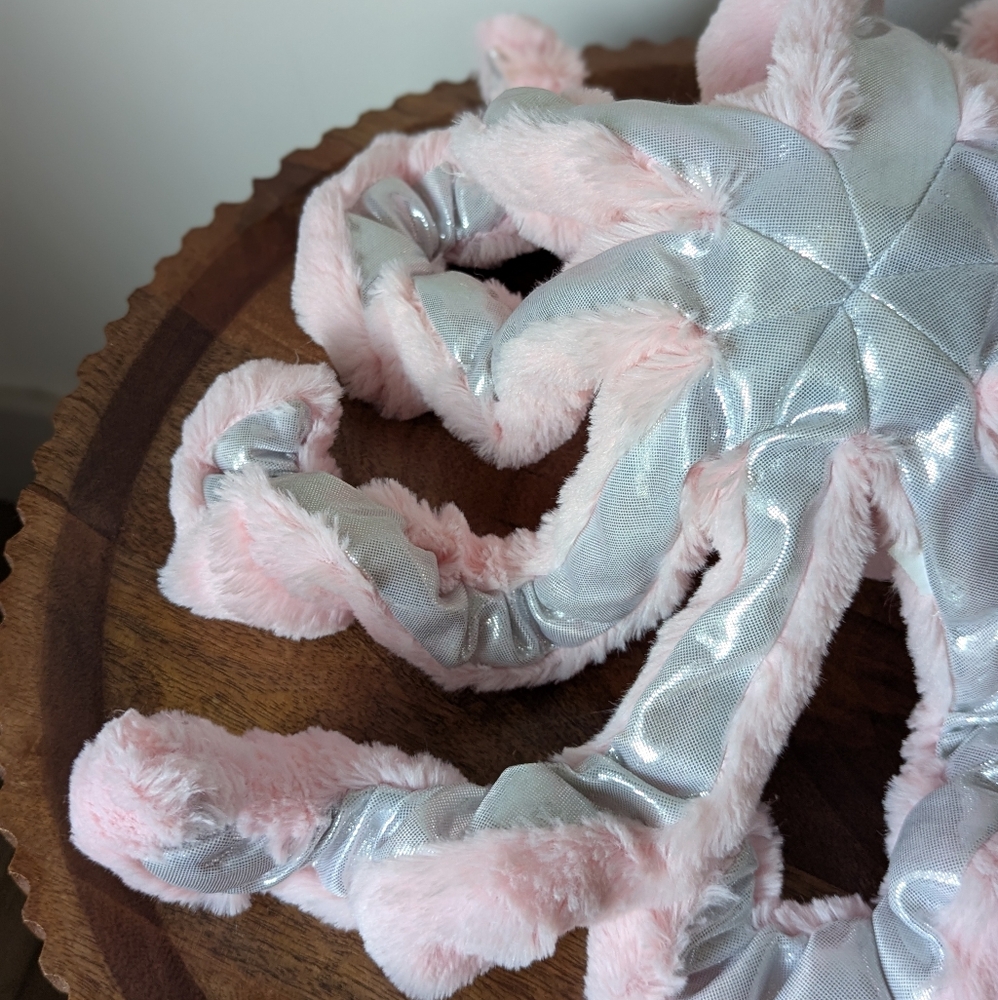 Walgreens Octopus Plush Stuffed Animal Pink Silver - Picture 8 of 8